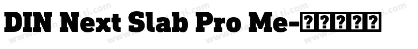 DIN Next Slab Pro Me字体转换